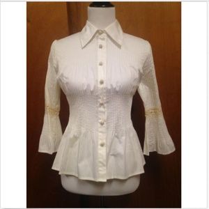 ROBERT RODRIGUEZ Lace Detail Princess Sleeve Sz 8